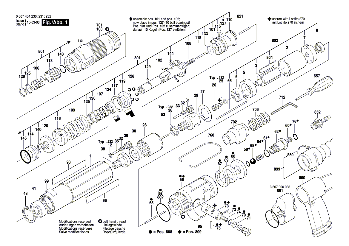 Новый подлинный Bosch 3607031425 Сборка обслуживающих частей