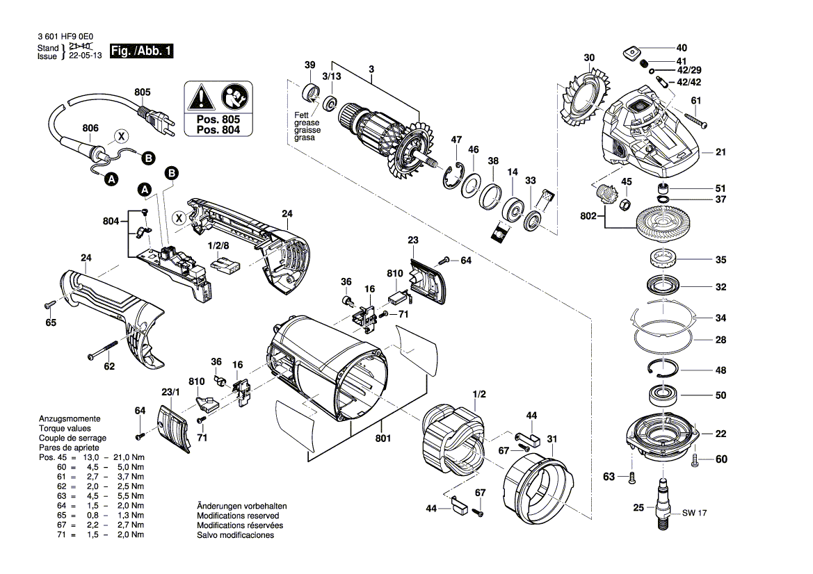 Nouveau champ de Bosch 160422058h authentique