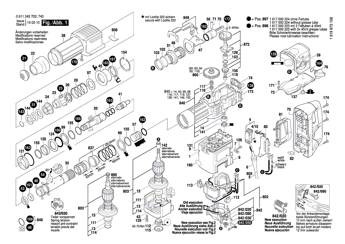 Neuer echter Bosch 2916660040 Frühlingsbehälterring