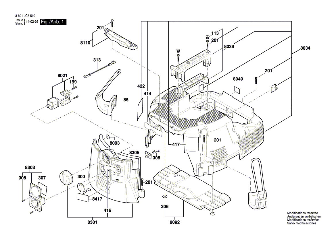 Новый подлинный Bosch 2609200431