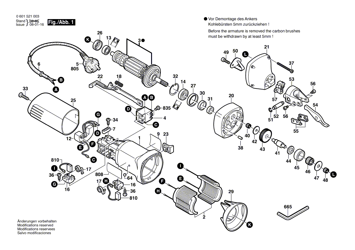 Neues echtes Bosch 3604460144 Stromversorgungskabel