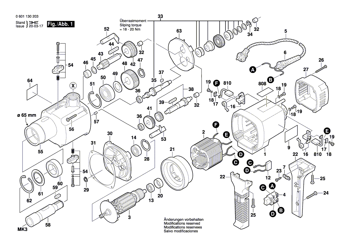 Neuer echter Bosch 3604611026 Paralleler Schlüssel