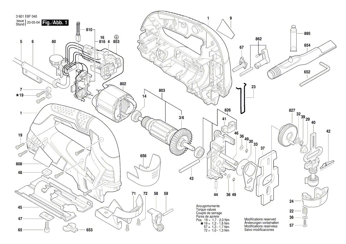 Nieuwe echte Bosch 1604460392 voedingssnoer