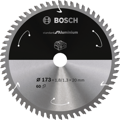 Nouveau véritable bosch 2608837759 Standard pour la lame de scie circulaire en aluminium pour