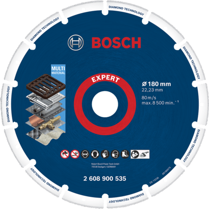 New Genuine Bosch 2608900535 EXPERT Diamond Metal Wheel Large Size Cutting Discs