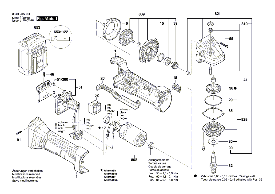 Nouveau authentique Bosch 2601115537 autocollant