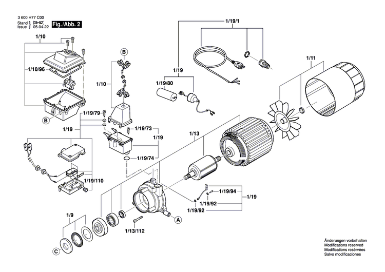 New Genuine Bosch F016F03575 Parts Set