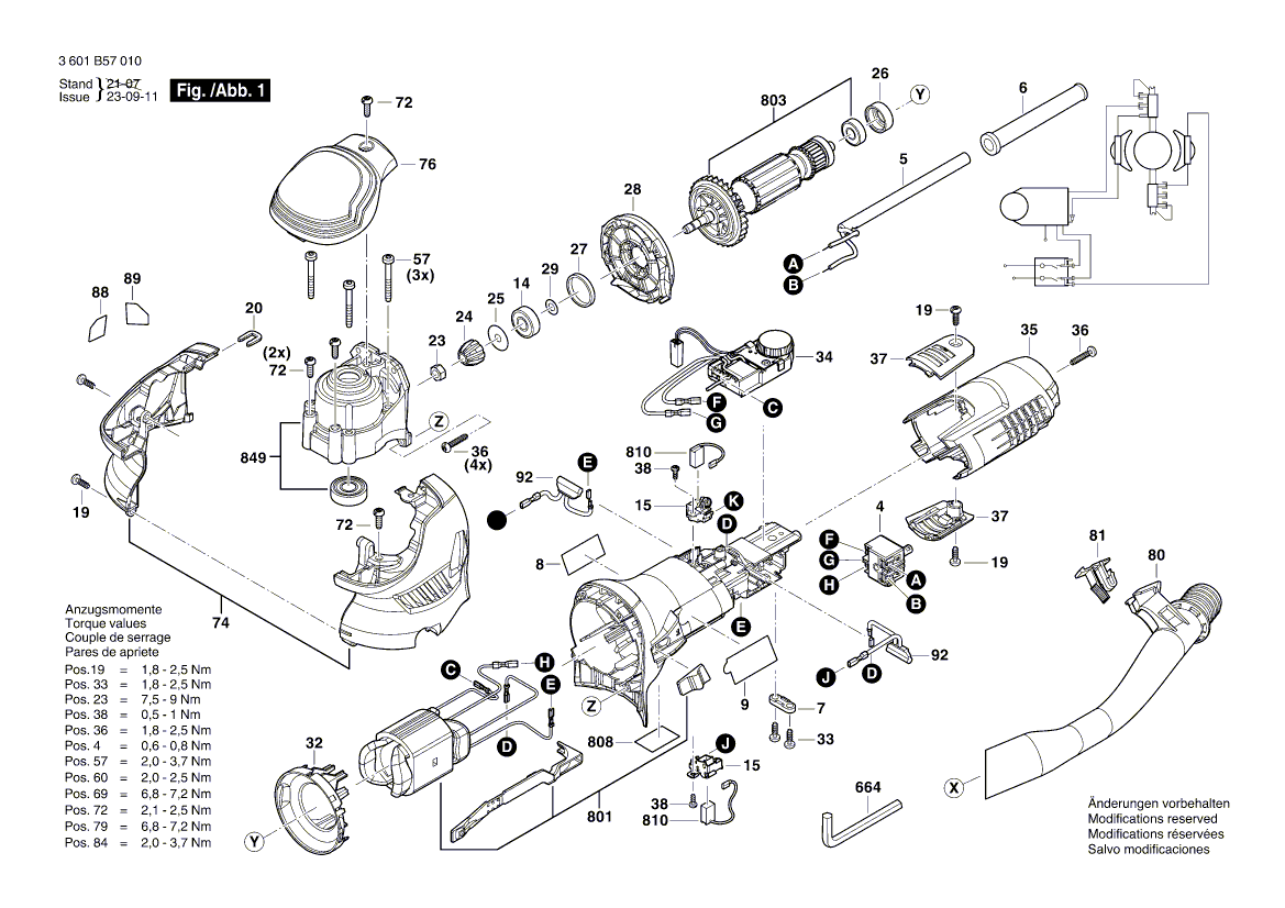 Nouvelle véritable plaque signalétique Bosch 160111A5V0