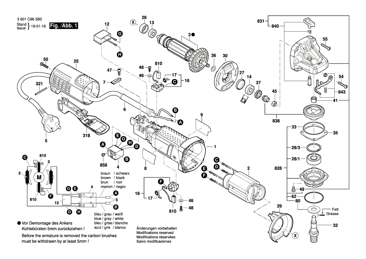 New Genuine Bosch 1619P08928 Pin-Type Face-Wrench