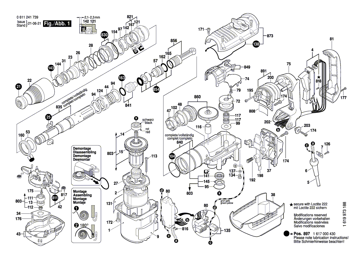 Новый подлинный Bosch 1617000861 Жилье