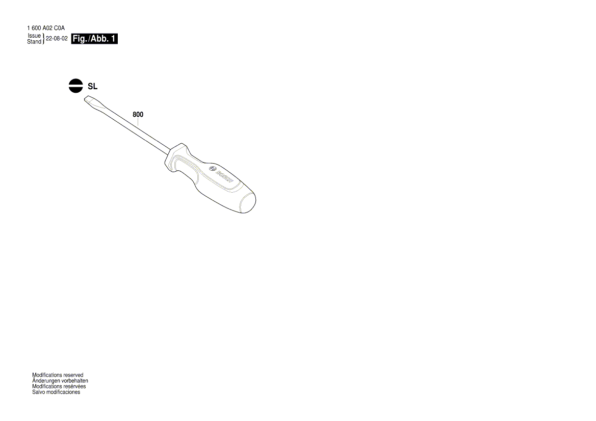 Neuer echter Bosch 1600A02F50 Schraubendreher