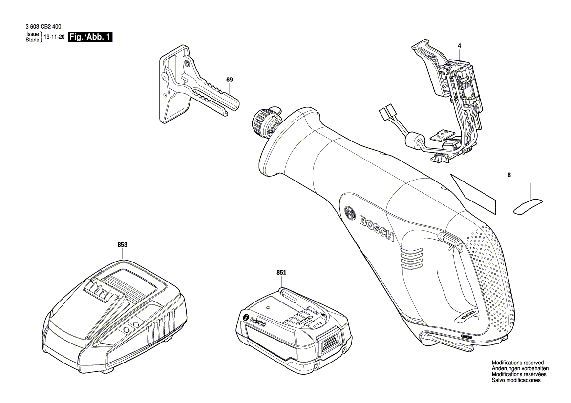 New Genuine Bosch 160111A83Z Nameplate