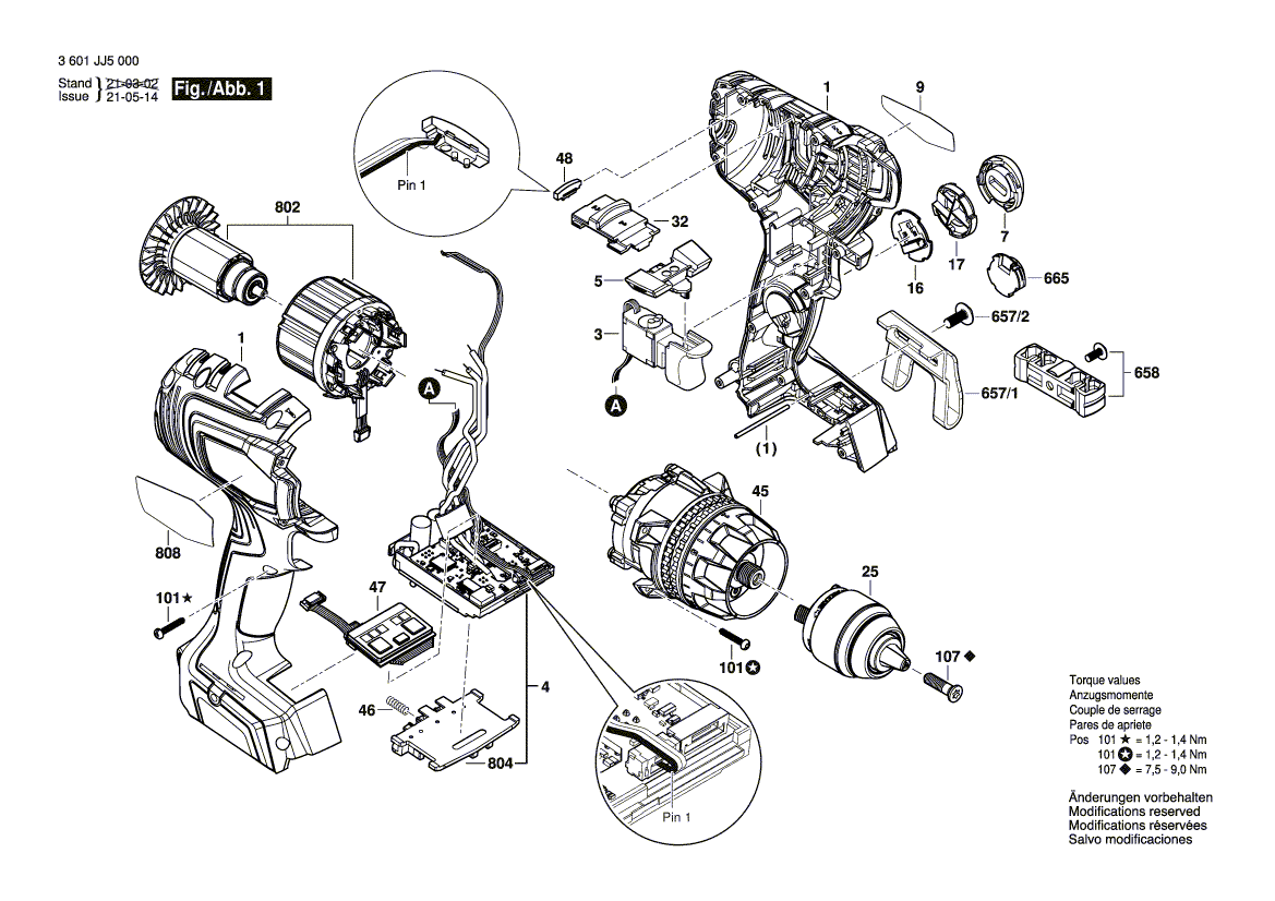 Neue echte Bosch 1600A023LU -Kontaktbehörde