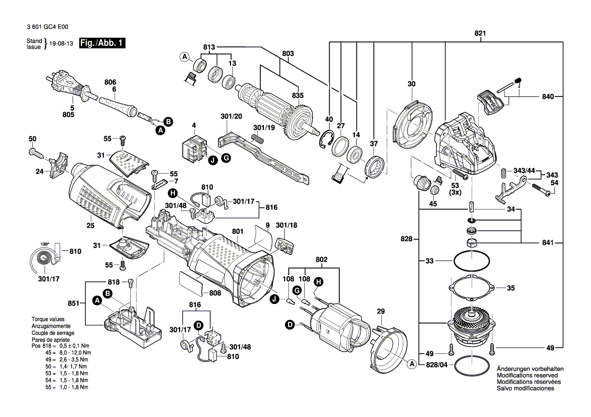 Ny ekte Bosch 1600A00717 bryterhåndtak