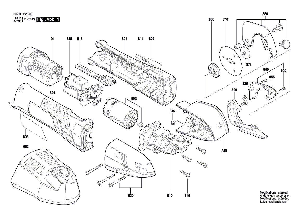 New Genuine Bosch 1619PA2330 Lower Blade