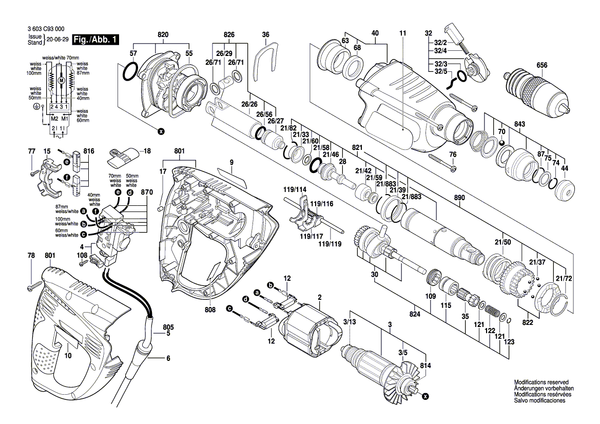 Neue echte Bosch 1611110Z08 Hersteller -Typenschild