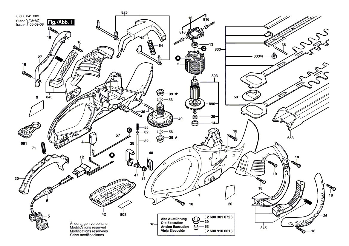 Neue echte Bosch 2607001905 Messerset