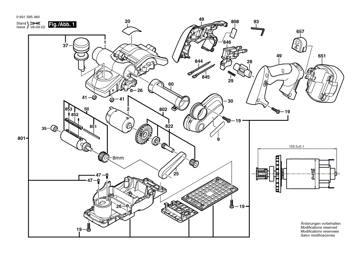 Nouvelle plaque de poignée Bosch 2605133023