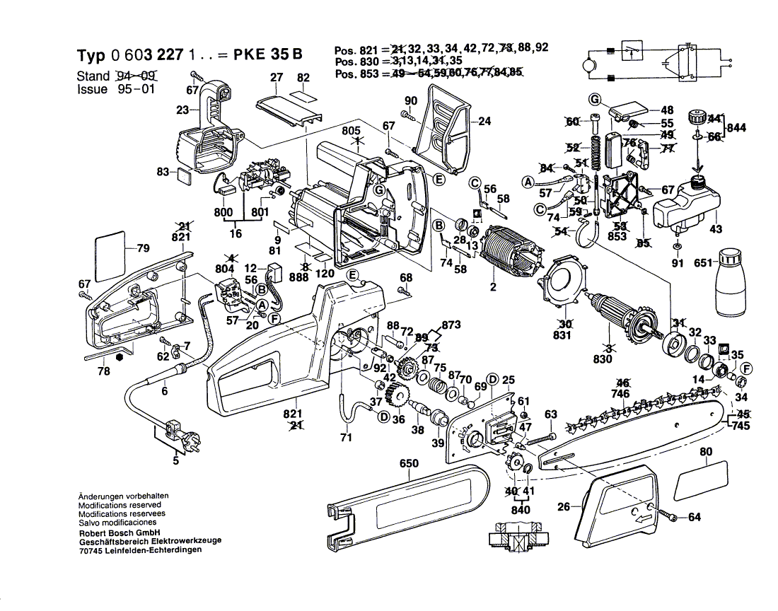 Новый подлинный Bosch 3602317035 Guide Rail