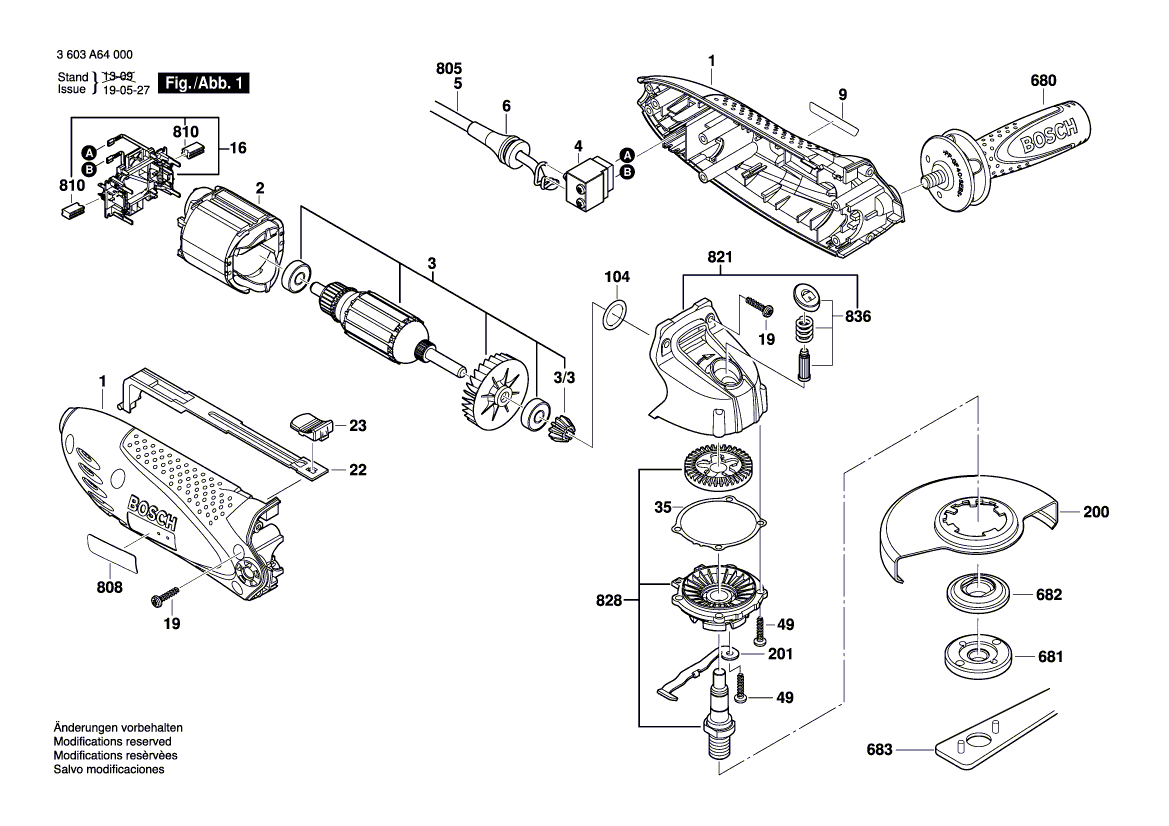 Новый подлинный Bosch 2609006427 Держатель кистей