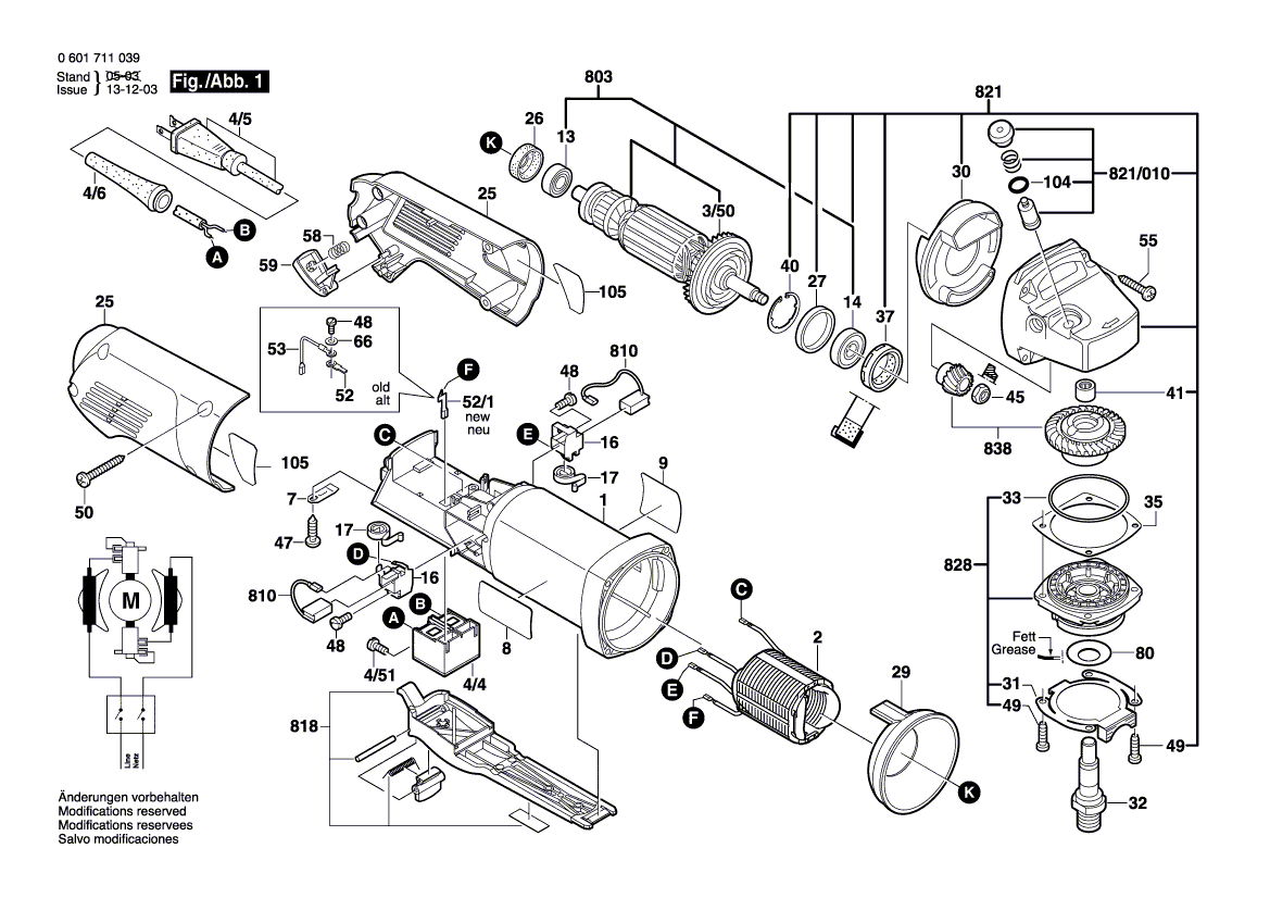 Nieuwe echte Bosch 1605108221 Motorbehuizing