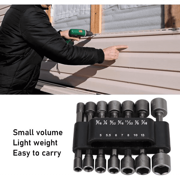 Drillzupp - Hex nut driver bit set