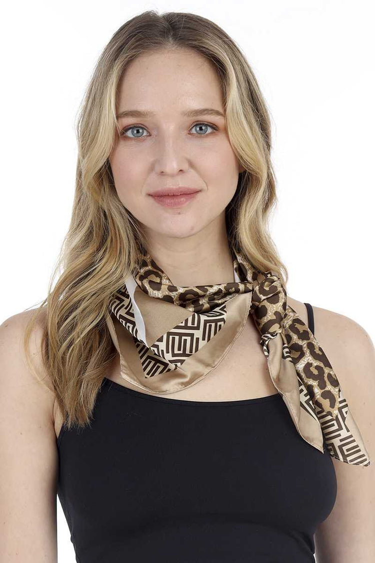 Fashion Leopard Pattern Print Neck Scarf