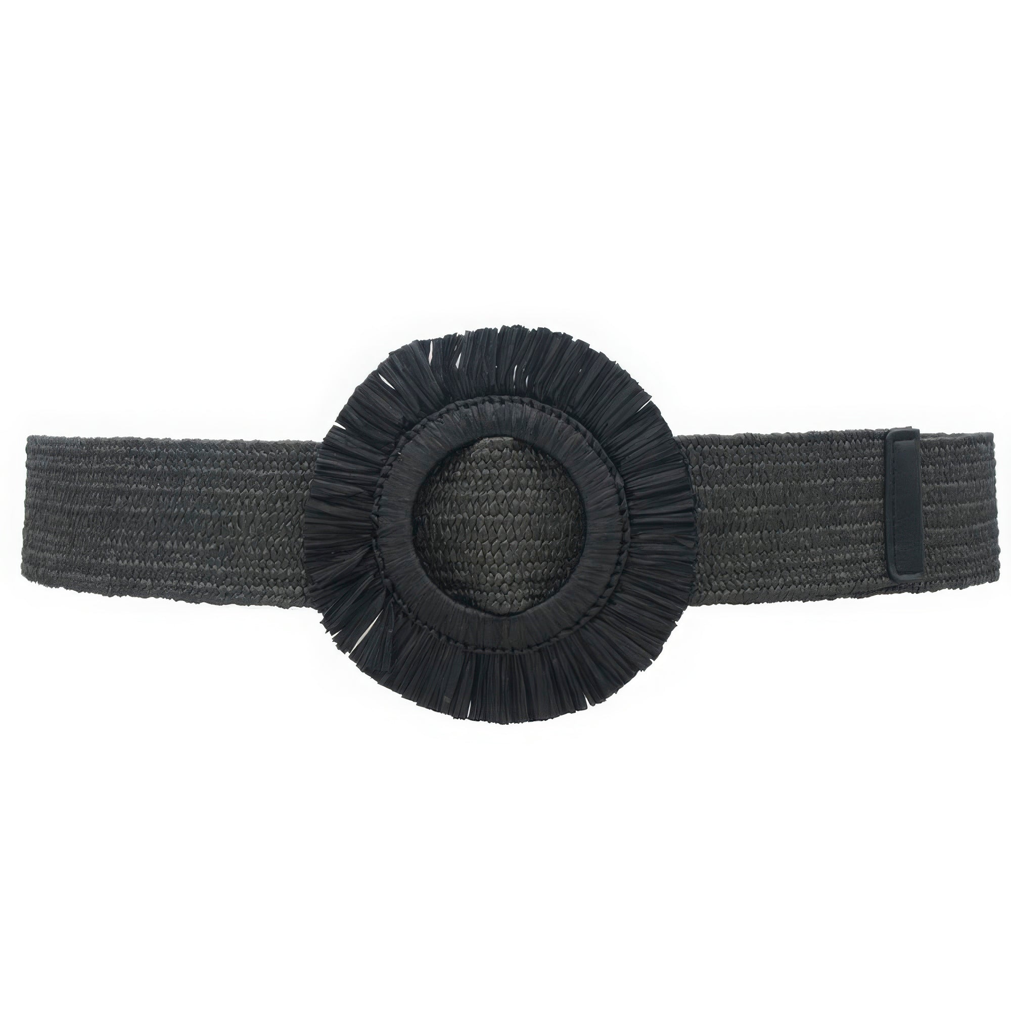 Fringe Circle Straw Belt