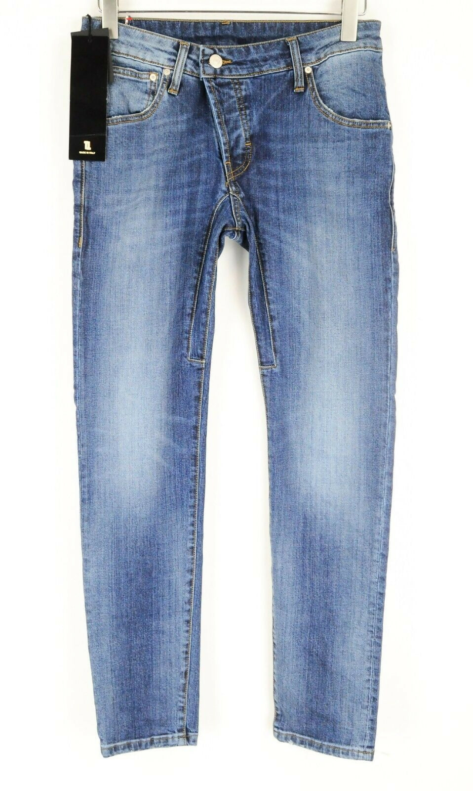 Takeshy Kurosawa Blue gewassen stretch jeans