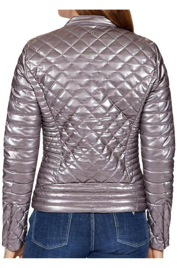 Guess SILVER Womens Jacket - Stylish and Versatile Coat for Any Occasion