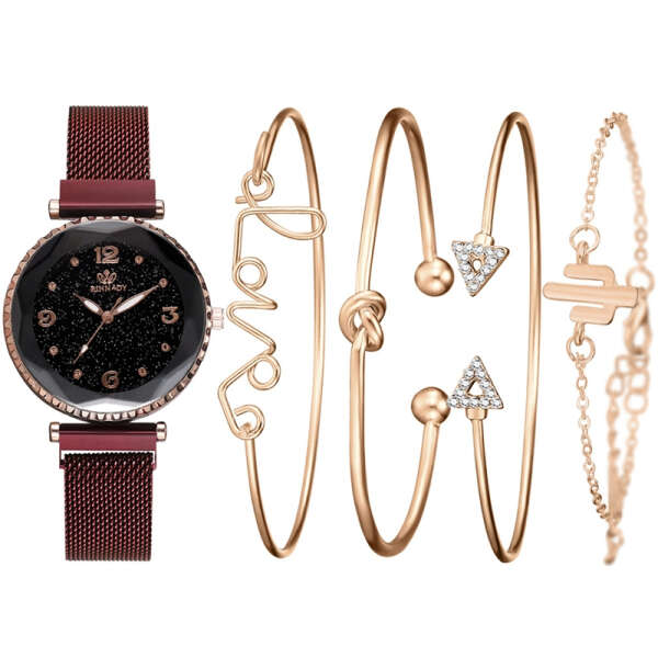 Heily - Luxury set of bracelets and watches