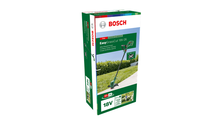 New Genuine Bosch 06008C1C04 GrassCut 18V-26 Cordless Grass Trimmer