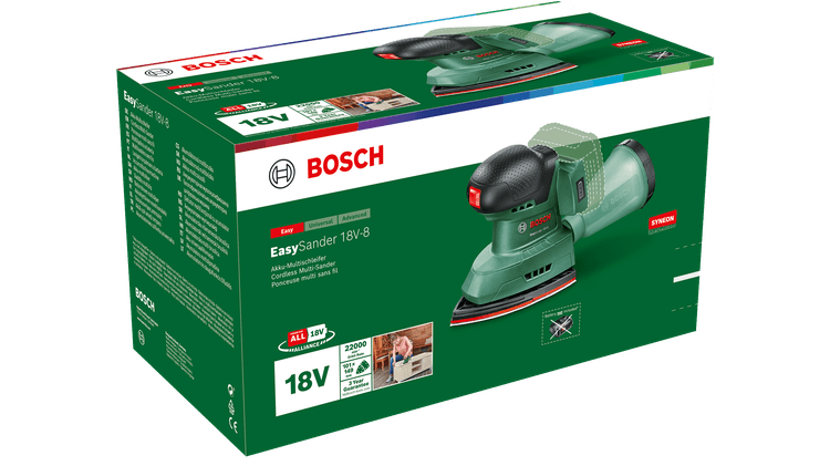 New Genuine Bosch 06033E3000 Sander 18V-8 Cordless Multi-Sander