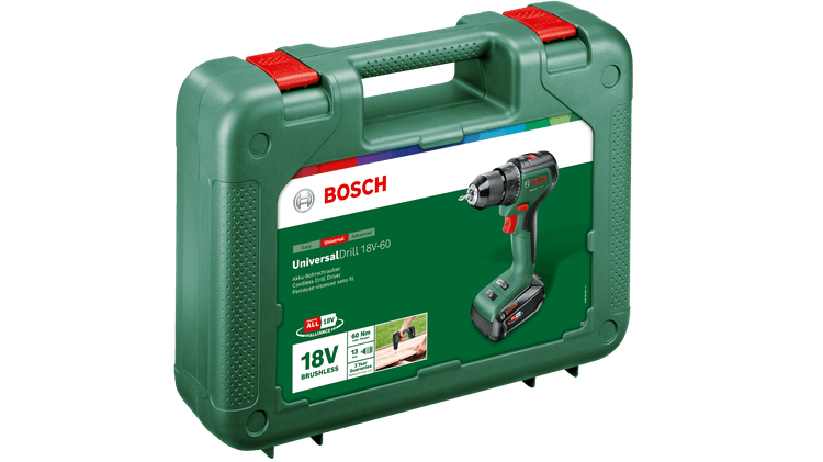 New Genuine Bosch 06039D7001 UniversalDrill 18V-60 Cordless Drill/Driver