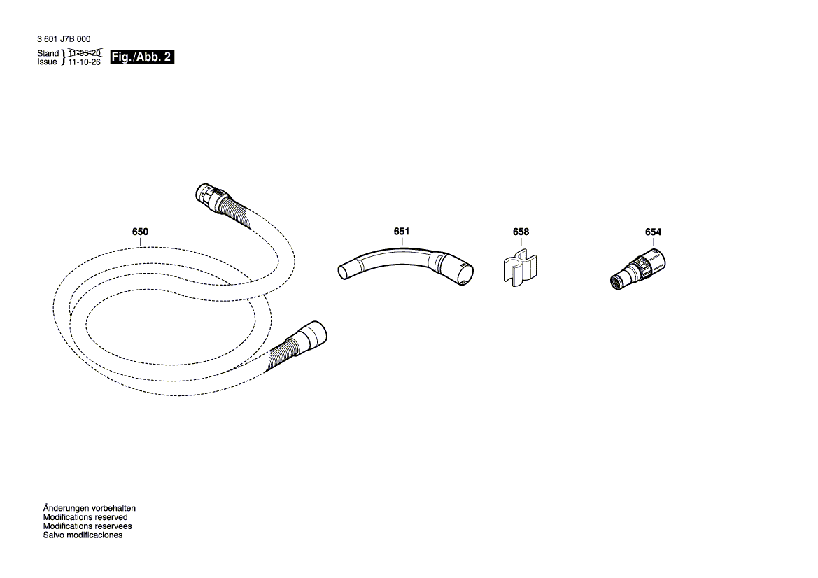 New Genuine Bosch 1600A000PB Covering hood