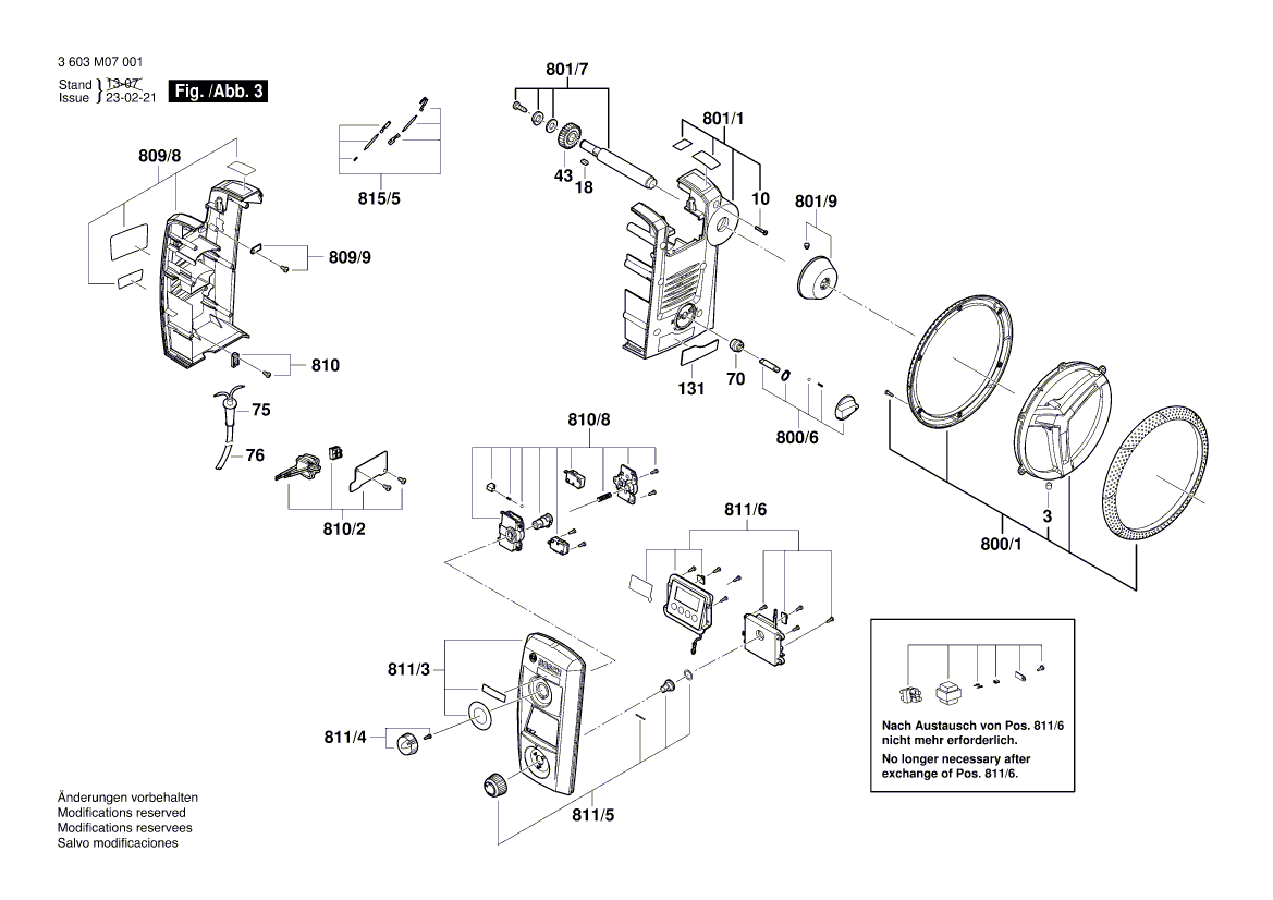 New Genuine Bosch 1600A000U3 Induction Coil