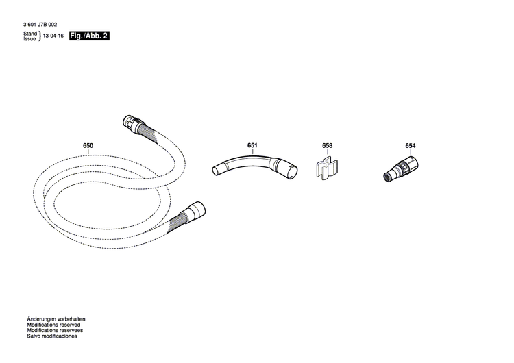 New Genuine Bosch 1600A001P4 Nameplate