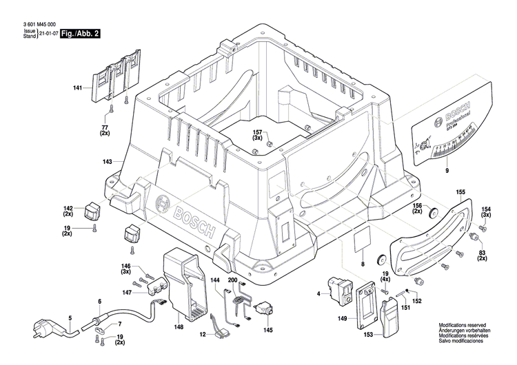 New Genuine Bosch 1600A022DS Plate