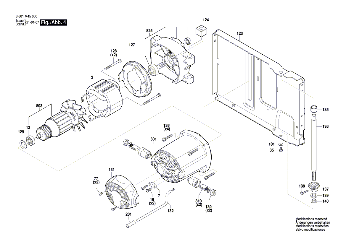 New Genuine Bosch 1600A022FG Shaft