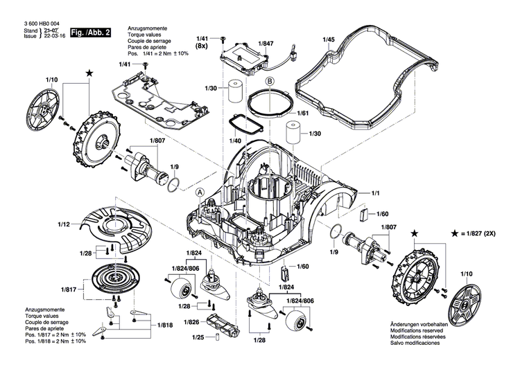 New Genuine Bosch 1600A02545 Printed-Board Assembly