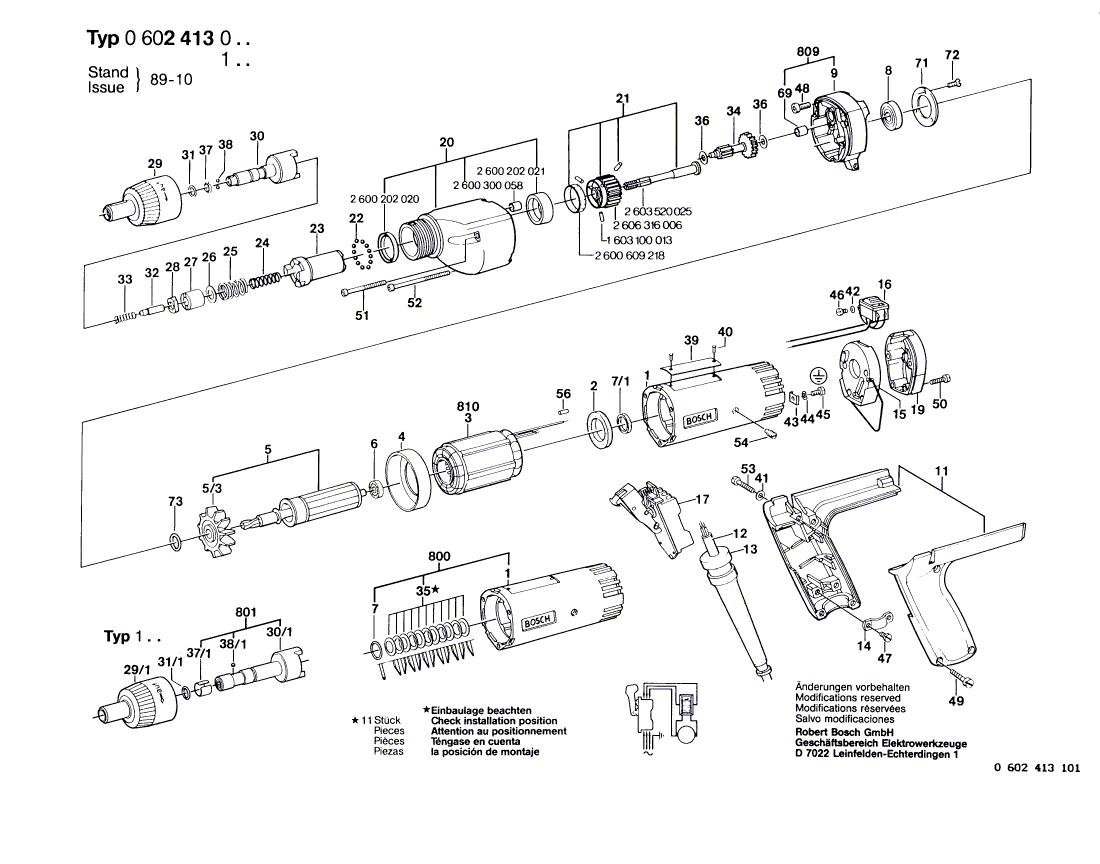 New Genuine Bosch 1607200038 Switch