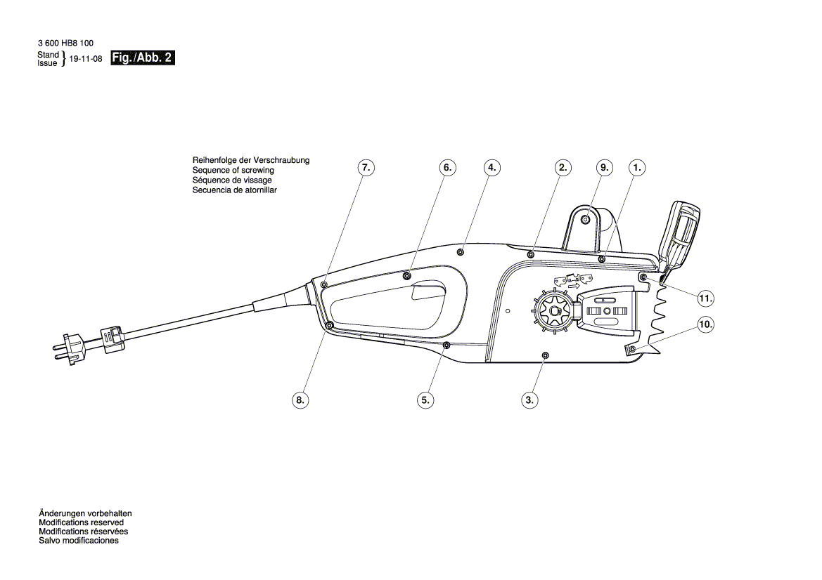 New Genuine Bosch 160720035H Switch