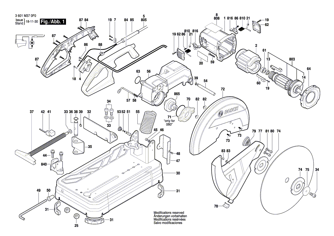 New Genuine Bosch 1609B00135 Field