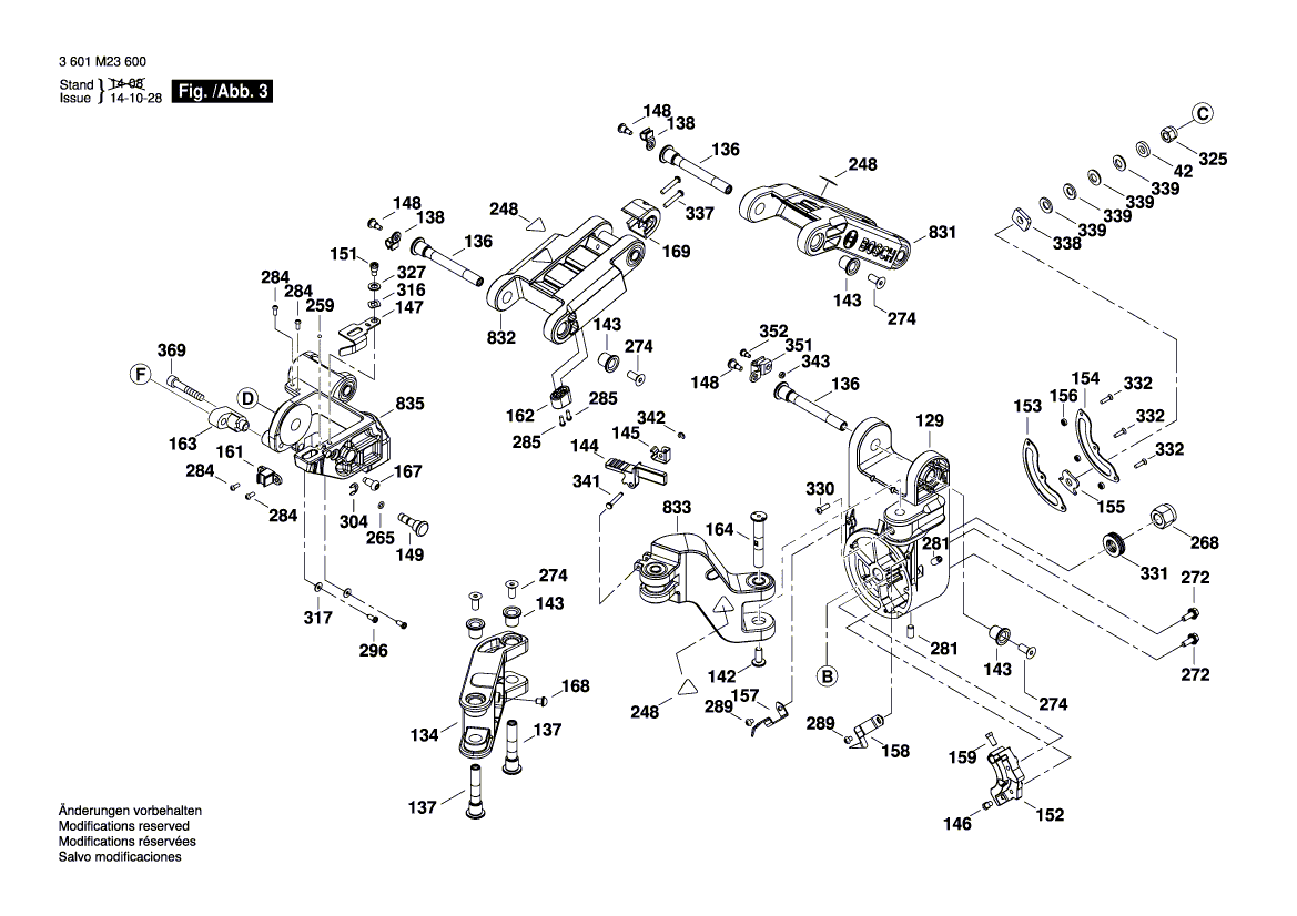 New Genuine Bosch 1609B00263 Screw