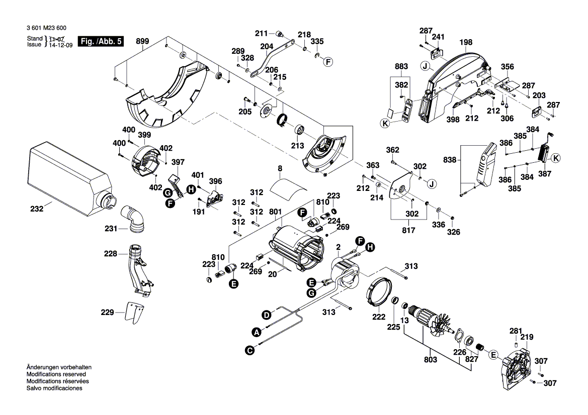 New Genuine Bosch 1609B00263 Screw