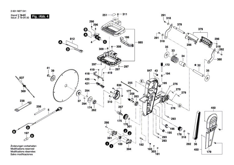 New Genuine Bosch 1609B00294 Cam