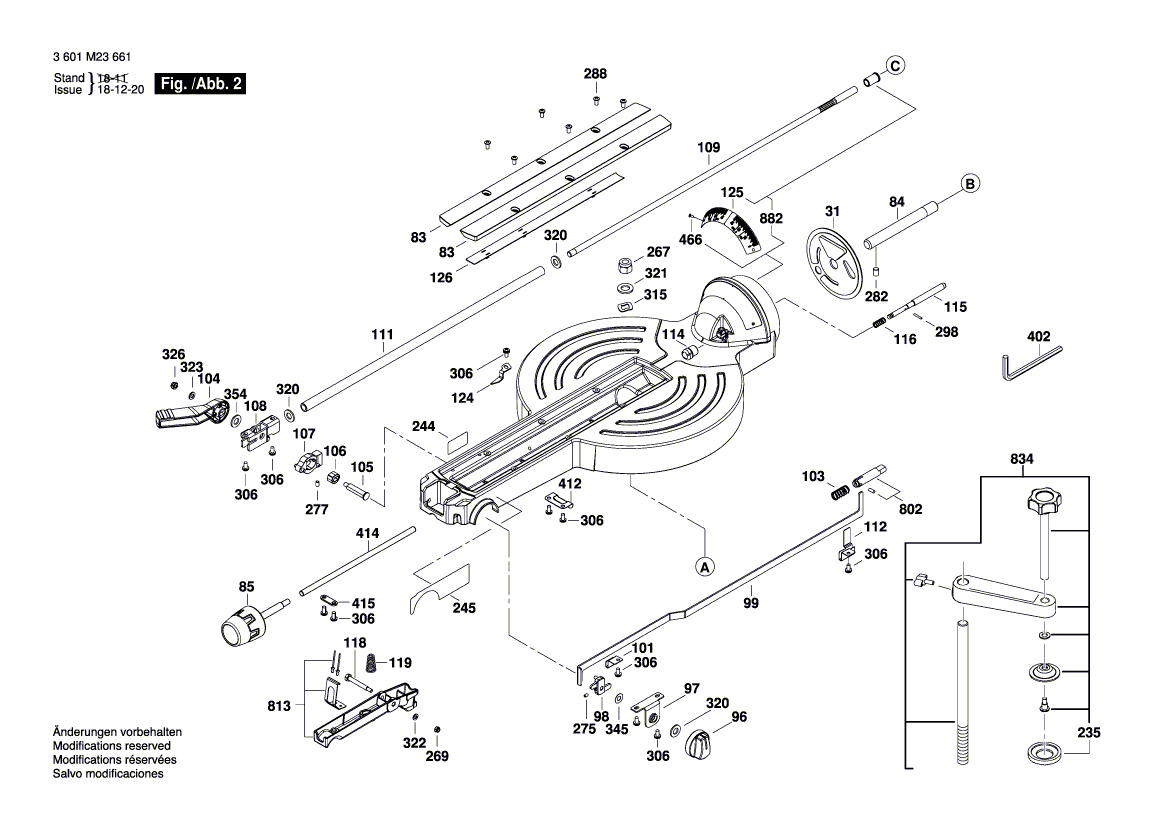 New Genuine Bosch 1609B00384 Gear Cover