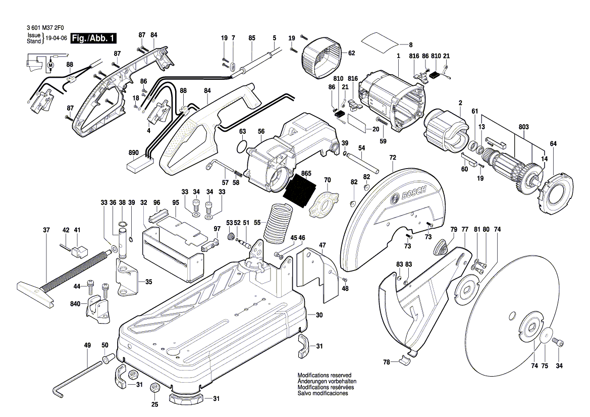 New Genuine Bosch 1609B03638 Armature assembly