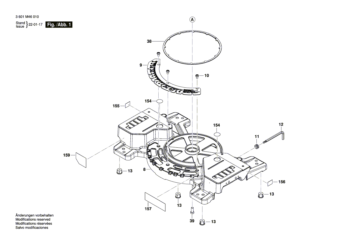 New Genuine Bosch 1609B07477 Warning Label