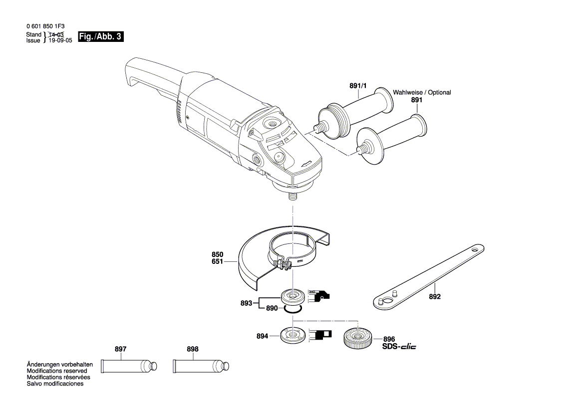 New Genuine Bosch 1619P07267 Manufacturer's nameplate